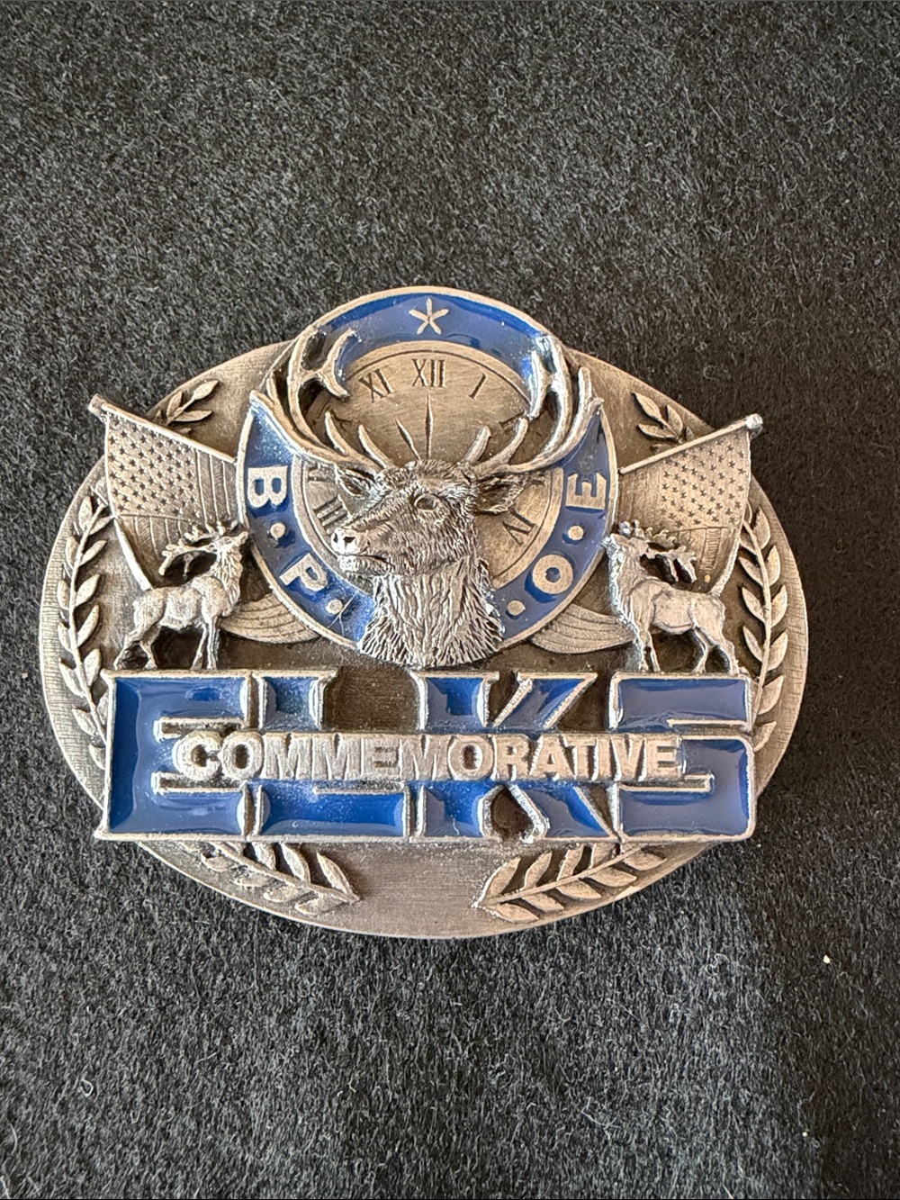 Vintage 1991 Siskiyou BPOE Elks Belt Buckle #211 Commemorative Belt Buckle Rare